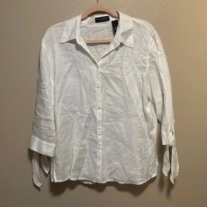 Adriana Bermani Collection 100% linen shirt